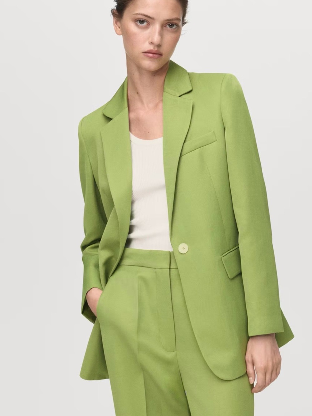 MANGO Linen Blend Suit Set New with tags.